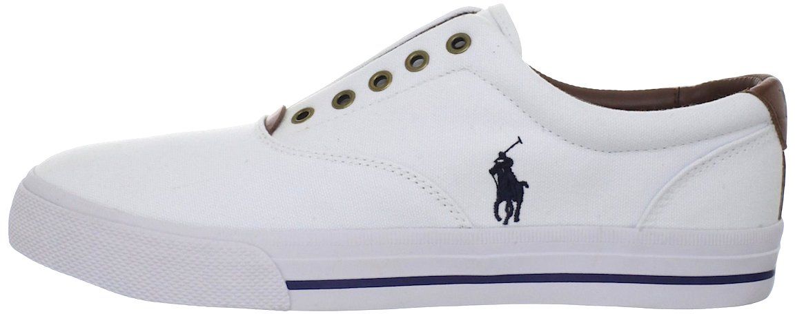 ralph lauren white canvas shoes